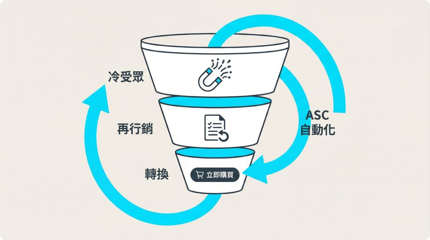 FB廣告全漏斗策略：Top、Middle、Bottom Funnel 的投放架構佈局